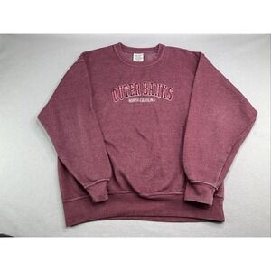 Pacific & Co. Outer Banks Men's Sweatshirt Size XL Burgundy Crewneck Pullover